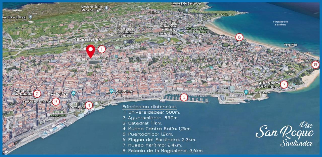 Apartamento Piso San Roque 3 Hab Cerca Del Centro Y Universidad Santander Exterior foto